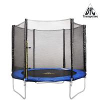 Батут DFC Trampoline Fitness 8ft наружн.сетка, синий (244см)