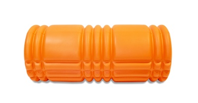 Цилиндр массажный оранжевый с ремешком для йоги в подарок (Арт. FT-NYG-006)